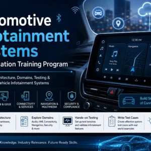 Automotive infotainment systems foundation training course by TechOnWheels RemoteWork