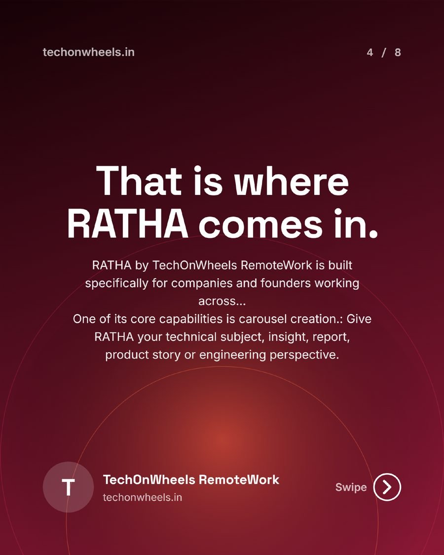 Ratha carousel slide 4 of 8, that is where Ratha comes in